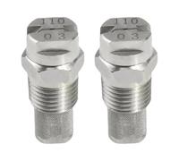 2pc Premium Stainless Steel Fan Sprayer Nozzle Featuring Fine Filter for Uniform Mists Distribution in Washing Systems Screened Fan Nozzle