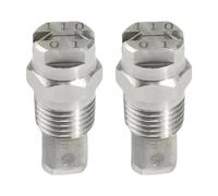 2pc Premium Stainless Steel Fan Sprayer Nozzle Featuring Fine Filter for Uniform Mists Distribution in Washing Systems Screened Fan Nozzle