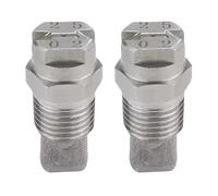 2pc Premium Stainless Steel Fan Sprayer Nozzle Featuring Fine Filter for Uniform Mists Distribution in Washing Systems Screened Fan Nozzle