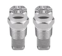 2pc Premium Stainless Steel Fan Sprayer Nozzle Featuring Fine Filter for Uniform Mists Distribution in Washing Systems Screened Fan Nozzle
