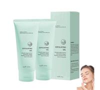 2PC Purifying Exfoliating Gel, Exfoliating Face Wash, Exfoliatings Face Scrub, Cleanser, Effective, Easy to Apply, Peels Away Skin, Removes Dirt, Deep Cleansing Suitable for All Skin Types