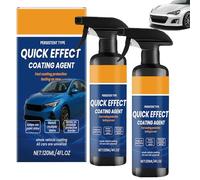 2pc Quick Effect Coating Agent, Advanced Car Quick-Acting Coating Agent Spray,120ml Car Coating Spray,Ceramic Sprays Coatings Hydrophobic Protection,Multi-Functional Coating Renewal Agent for Cars