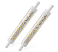 2PC R7S LED Bulb 118mm 9W LED Dimmable J118 Linear Halogen Light Bulb Replacement Warm Cool White 6000K 781LM Equivalent Energy Saving Liner Bulbs Very Bright Ceiling Floodlight Uplighter Reading Lamp