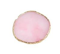 2pc Resin Nail Palette Mixing Gel Polish Cream Foundation Display False Tips Showing Shelf Tools(Pink)