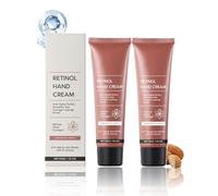 2PC Retinol Anti-Aging Hand Cream, Relief Intense Moisture Hand Cream,Instantly Quenched, Soft & Supple Hands, Care & Protects Skin, Nails & Cuticles