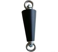 2PC Rock Climbing Pullup Grip Handles Set with Cone Style Bars, Suspension Straps, and Steel Carabiners for Muscle Building and Grip Strength Training (Cone)