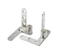 2PC Rotation Door Hinges Page Hidden Heavy Duty Pivot Hinge Doors Catches Latch Adjustable Up Down Furniture Скрытые