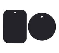 (2pc round 2pc square) 4 Pack Phone Replacement Plate Kit, 0.5mm Thick Plate Sticker, Metal Plate For Magnetic Phone Car Mount Holder Cradle, Phone Case Metal Plates For