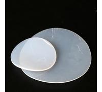 2PC Round Silicone Rubber Pads - White Transparent Solid Silicone Gasket, Diameter 5-150mm, Thickness 0.5-8mm(25mm*2mm)