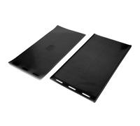 2Pc Rubber Beeswax Sheet Mold, Flexible DIY Beeswax Press Tool for Beekeeping Supplies, Large Size Beeswax Embosser with Raised Pattern, Durable Beekeeper Wax Mould Sheets for Hone (Black)