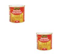 2pc Rustins Exterior Varnish Clear Gloss 2.5L - Pack of 2 - Does Not Apply