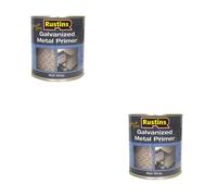 2pc Rustins Galvanized Metal Primer 1 Litre - Pack of 2 - Does Not Apply