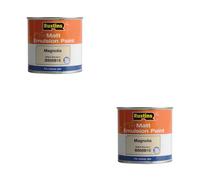 2pc Rustins Quick Dry Matt Emulsion Paint 250ml Magnolia - Pack of 2