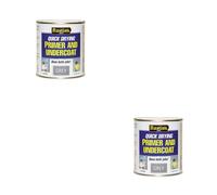 2pc Rustins Quick Dry Primer & Undercoat Grey 500ml - Pack of 2 - Does Not Apply