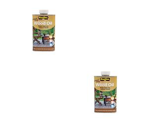 2pc Rustins Wood Oil 1 Litre - Suitable for Outdoor Use - Pack of 2