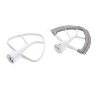 2PC Set Metal Flex Edge Beater Coated Flat Beater，Compatible for KitchenAid，4.5QT Tilt-Head Mixer K45 K45SS Attachment
