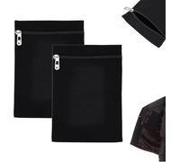 2Pc Sew in Side Pocket | Rectangular Security Zipper Pouch | Practical Zipper Coat Sewing Inside Pocket | Sturdy Anti-Theft Canvas Hidden Pocketes Travel Accessories for Jacket & Sweatshirt