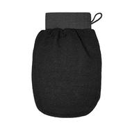 2pc Shower Exfoliating Glove Bath Body Cleaning Scrub Massage Mitt Peeling Towel for Shower, Spa, Massage(Black)