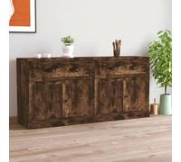 2PC Sideboard Storage Cupboard Cabinet Buffet Highboard w/ Doors & Drawers Unit