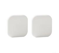 2pc Silicone Door Handle Buffer Pads, Waterproof And Moisture Proof Protection With Thickened Design For Anti Collision And Noise Reduction(White)