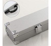 2pc SILVER Cue Case With Reinforced Corners for Snooker Pool Cue