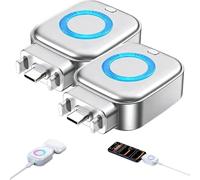 2Pc Smart Auto Stop Charging Adapter | 140W Smart Auto Disconnect Fast Charger | Smarts Automatic Shut-Off Charging Adapter | Portable Overcharge Protection Adapters for Phone & Tablet