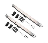 2pc Soft Close Mechanism for Damper Sliding Barn Door Hardware Track Kit with Hole Design Fits Door Weight 88 132 Pounds Includes Installation Manual and Accessories