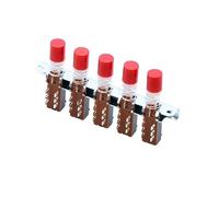 2pc spacing 15MM 5 double row 6-pin strap lock Interlock strap holder with hole