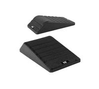 2PC Squat Wedge Block Non Slip Professional Ramp Slant Board for Squats Calf Raise Block Yoga Wedge Equipment Black