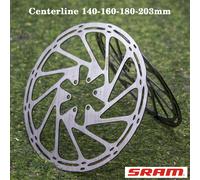 2pc SRAM Bike Brake Rotor Centerline 140mm 160mm 180mm 203mm Stainless Steel Hydraulic Brake Disc for MTB Road Bike Parts 2PC 160-180mm