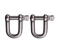 2pc Stainless Steel D Shackle, Stainless Steel D Quick Coupling, M4-M28, 0.12t-7t Lifting Shackles for Heavy Duty Rigging(M5)