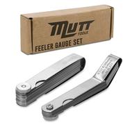 2pc Straight and Angled Feeler Gauge Set - Includes Inch and Metric Feeler Gauges - Filler Gauge Set, Feeler Gauges for Valves, Metric Feeler Gauge Set, Valve Feeler Gauge Set
