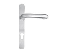 2PC SUS304 Stainless Door Handles Anti-Rust Fire Door Handle Round Return-to-Door Design for Bedroom Bathroom Home Hardware