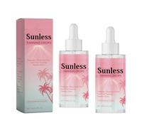 2PC Tanning Booster Serum,Nourishes Protects Shining Glowly,Enhances Natural Tan, Pure Natural,Moisturizes Skin, for All Skin Types