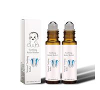 2PC Teething Roller, Teething Relief Roller for Babies, Teething Relief Oil for Babies, Baby Teething Oil Roller, Teething Roller Natural Pain Relief, Reduce Teething Discomfort - 20ML