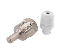 2pc Thermowell for Temperature Sensor G 12 Thread Stainless Steel with For Immersion Sleeve Pocket Designed to Separate Sensor from Medium Contact (8x30mm)
