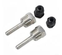 2pc Thermowell G 12 Thread with Stainless Steel Material for Temperature Sensors, Featuring For Immersion Sleeve Pocket for Sensor Protection and Accurate Reading (8x50mm)