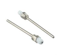 2pc Thermowell G 12 Thread with Stainless Steel Material for Temperature Sensors, Featuring For Immersion Sleeve Pocket for Sensor Protection and Accurate Reading (8x150mm)