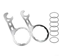 2PC Tool Set For Reverse Osmosis Purification Tasks With 6 Rubber O Rings Designed For Pentek And Standard 3.5 4 Inch Filter Housings(2PC With 6 Seals)