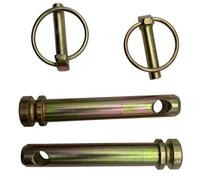2pc Tractor Top Link Pins19mm (92mm Working Length) Cat 1, including Lynch Pins Toplink