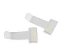 2pc Transparent Car Windscreen Ticket Holder Plastic Clip | Practical clear design, easy visibility, secure double-sided tape, fits standard tickets, for durable plastic build