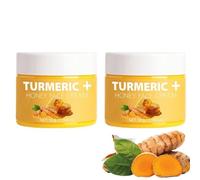 2PC Turmeric Face Cream, Brightening Face Cream, Anti Aging Cream for Glowing Skin, Dark Spot Corrector Remover for Face, Natural Turmeric Cream Skin Care, Moisturizing Erase Fine Lines, Firming
