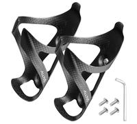 2PC Ultra-light carbon fiber bicycle bottle cage, high-strength aerodynamic design, suitable for road, mountain bike and gravel bikes, durable and lightweight cycling accessories (Matte)