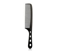 2PC Ultra Thin Space Aluminum Hair Comb Pro Hairdressing Combs Cutting Styling Brush Barber Tools Salon For Hair Care(602 Black)