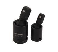 Neilsen 2pc Universal Joint Impact Socket Wobble Extension Adaptor 1/2" 3/8" Set