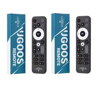 (2pc UR02) UGOOS UR02 Bluetooth BT Remote Control Replacement for Ugoos TOX1 TOX3 TOX4 AM8 PRO AM6B PLUS X4 X4Q Cube Pro Extra TV Box