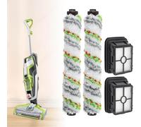 2PC Vacuum Brush Rolls 1868 Multi-Surface and 2PC 1866 Replacement Vacuum Filters, Compatible with Bissell CrossWave 2306A 1785A 3888A Vacuum Cleaner, Compare to Part 1608684, 160-8683, 1613568