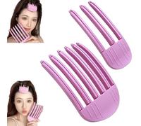 2pc Volumizing Hair Clip, Volume Clip For Roots, Hairline,3/6 Teeth Puffy Lazy Hair Clip No-Trace Hair Root Curlers,Natural Volume Hair Clip,Fixed Forehead Hairpin For Women Girls