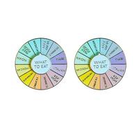 2pc What To Eat Enamel Pin Christmas Funny Badge Gift Cute Little For And Relatives Sweater Clip (A,B, One Size)