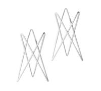 2pc White Iron Tripod Stand for Tillandsia and Home Gardening Display